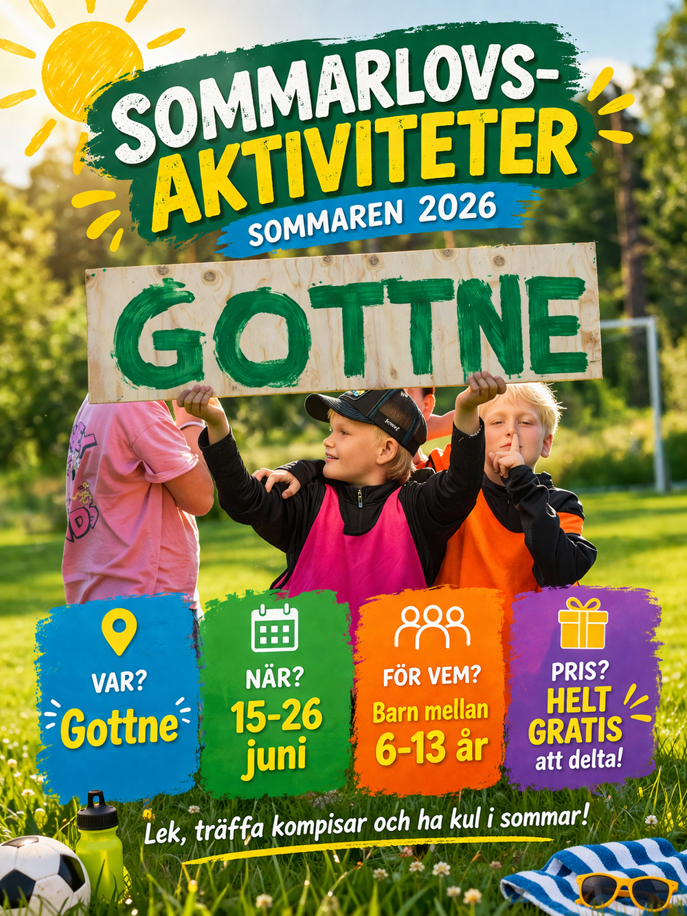 Anmälan till sommarlovsaktiviteter 2026